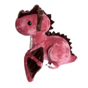 Mini Draggi the Dragon Pink & Brown Bellzi Plush Stuffed Animal